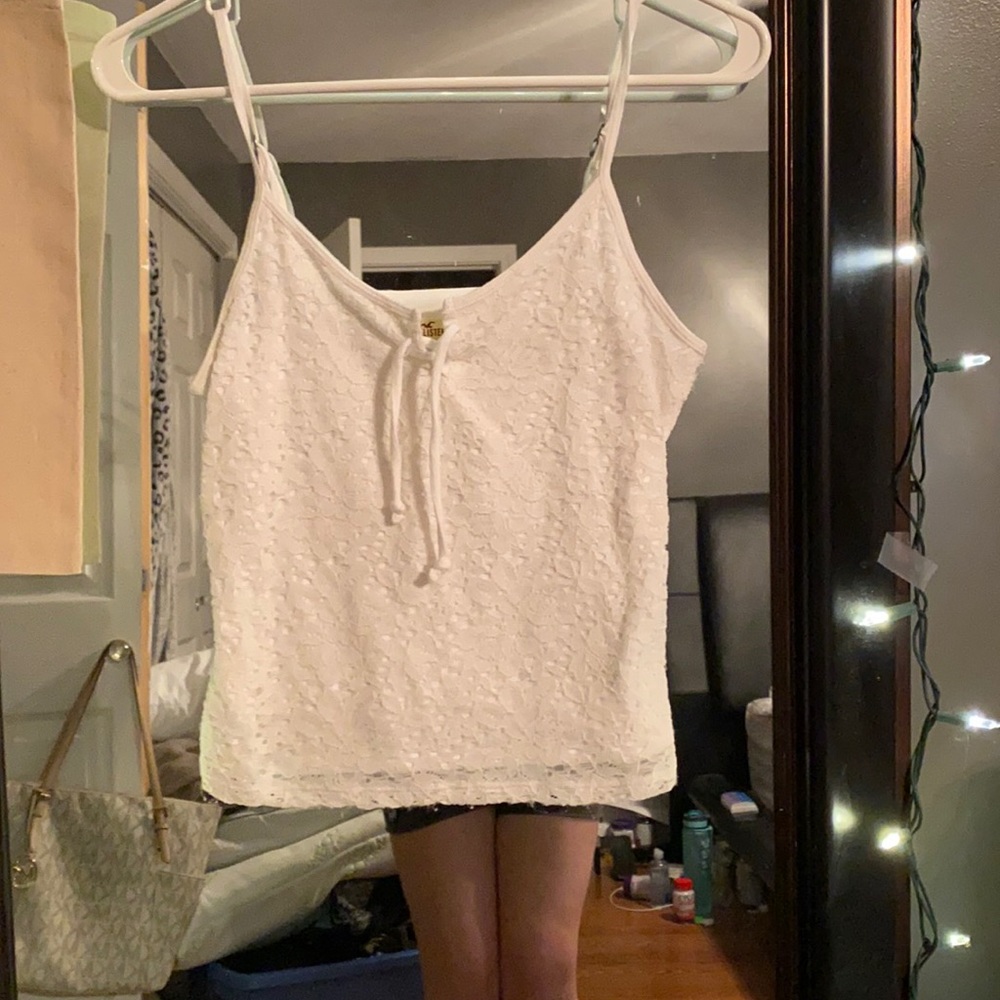 Lace up tank top
